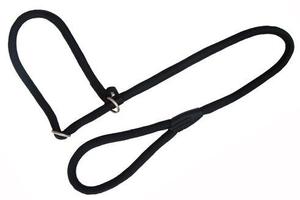 Нейлоновый круглый ошейник и поводок Freedog, черный 120х1см Freedog, цвет черный