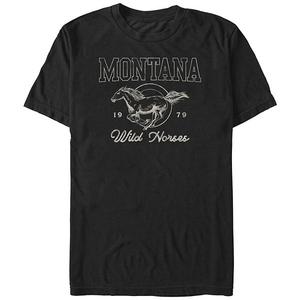 Футболка с принтом Montana Wild Horses Big & Tall Unbranded