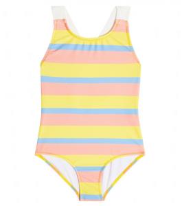 Полосатый купальник Mini Rodini, разноцветный