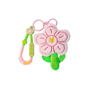 Кукла-брелок плюш подвеска высота 12см длина 8см X3COMMUNE, розовый