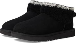 Женские модные сапоги UGG Classic Ultra Mini Maxi Curly, Black