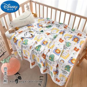 Disney Одеяло хлопковое 140х200 см, двойной слой, рисунок Dinosaur Bear