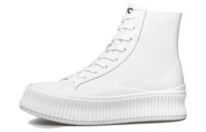 Женские высокие кеды из холста ZRO, экрю