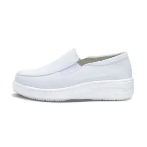 Лоферы женские средней высоты, белый Cherry Blossoms