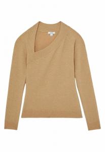 Джемпер Reiss ZOIE ASYMMETRIC LONG SLEEVED, Camel/Brown