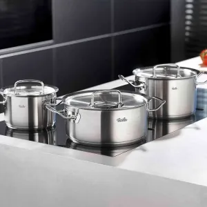 Крышка для кастрюли Fissler из нержавеющей стали, серебряный