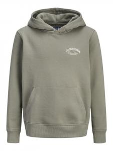 JACK & JONES Junior Толстовка с капюшоном JJEBRANDES MNI в цвете ветивер