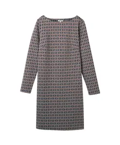 Короткое платье с принтом Tom Tailor, мультиколор