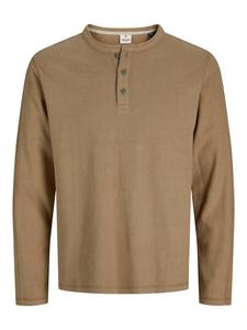 Футболка с длинными рукавами в цвете Malt Ball Jack & Jones