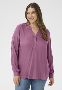 Блуза Kaffe Curve KCSIDA LS BLOUSE, Tulipwood/Pink