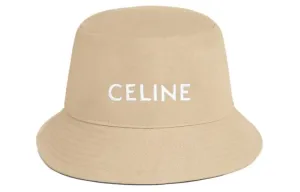 Панама из хлопкового габардина CELINE, бежевый