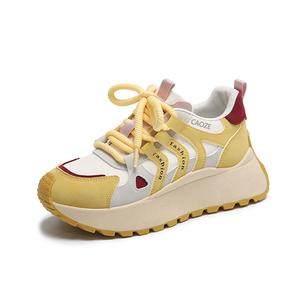 Shiozawa Женские противоскользящие износостойкие низкие кеды желтые, цвет Yellow