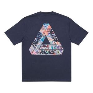 Футболка fw21 tri-sticker pack logo t-shirt 'navy' Palace, синий
