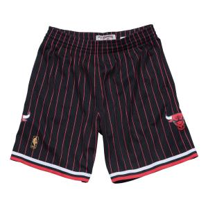 Спортивные шорты Mitchell & Ness NBA Swingman Shorts Chicago Bulls Alternate 1996-97 'Black Red', черный