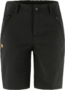 Женские шорты Fjällräven Abisko - эластичные вставки, легкая, прочная ткань - для походов и треккинга, черный