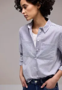 Блузка с застежкой на пуговицы gestreifte Street One, Blau