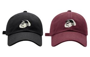 FREE RABBITⅡ Бейсболка унисекс, 2 Pack (Black+Burgundy)