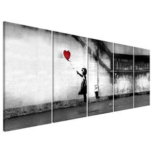 Фреска Artgeist Runaway Balloon (Banksy), 80 см, разноцветный