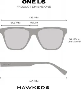 Солнцезащитные очки Hawkers One Ls для женщин и мужчин - Модные солнцезащитные очки - 100% защита от УФ-излучения UV400, Transparent