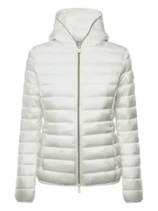 Пальто на молнии с капюшоном Save The Duck, белый