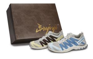 XA PRO 3D 811 Manufacturing, Маленький цветочный сад, специальная коробка для обуви, износостойкие низкие кроссовки для активного отдыха SALOMON, синий, желтый, коричневый, серый