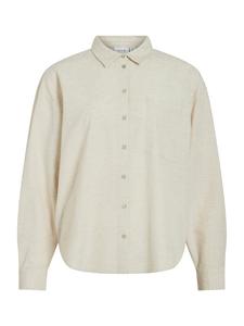 VILA Рубашка из шерсти белая