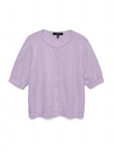 VERO MODA Кардиган 'VMDoffy' вязаный в светло-фиолетовом цвете