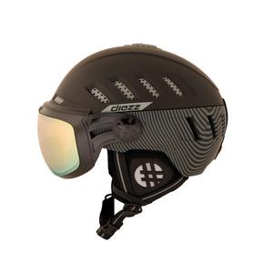 Горнолыжный шлем Diezz ARCTIK VISOR черный серебристый