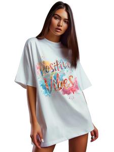Женская футболка оверсайз Reichstadt 24RSW057 Vibrant Positivity L