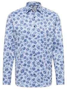 Рубашка MODERN FIT синего цвета Eterna