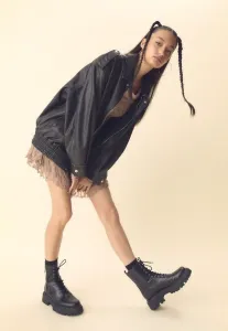 Ботильоны на платформе Stradivarius, Black