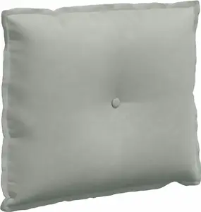 Подушка для спины светло-серая, 60 x 50 см, вельветовая ткань vidaXL