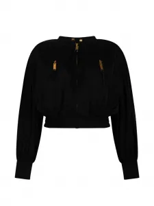 Бомбер на молнии Elisabetta Franchi, черный