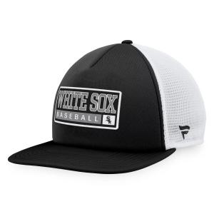 Мужская кепка Majestic Black/White Chicago White Sox из пенопласта Trucker Snapback