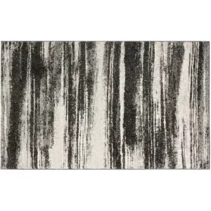Полосатый ковер в стиле ретро Эрл Safavieh, серый, 61x275 см
