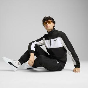 Мужской полиэстеровый костюм Puma с цветными блоками
