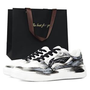 Li-Ning Li Ning Sycee Slip Resistant Cushioning Abrasion Resistant Height Increasing Low top Skateboard Shoes мужские черно-белые