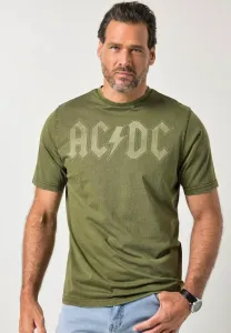 Футболка с коротким рукавом в винтажном стиле с принтом группы ac/dc Jp1880, Dark Khaki