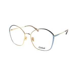 Chloé Хлоя Алой оправа для очков неправильной формы женская, Blue Gold