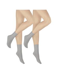 Носки только 2 пары с завернутыми краями, серебристые Hudson