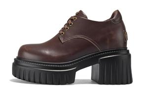 Iijin Повседневные однотонные туфли женские темно-коричневые