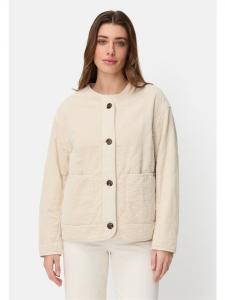 Camel Active Вельветовый блейзер на подкладке с утеплителем жемчужно-белого цвета