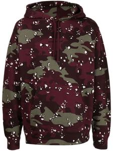 Maison Kitsuné худи с камуфляжным узором, красный