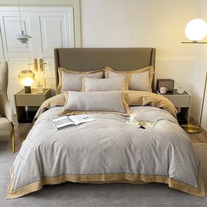 LUOLAI HOME Комплект постельного белья 4 предмета, пододеяльник 220x240 см, простыня, цвет Fantasy