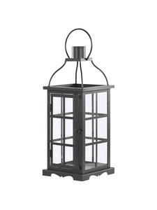 Beliani Фонарь CLARA черного цвета - (Ш) 17 x (В) 52 x (Д) 17 см