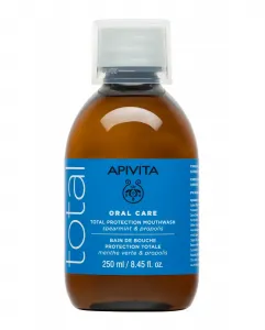 Натуральный ополаскиватель для рта с мятой и прополисом Apivita
