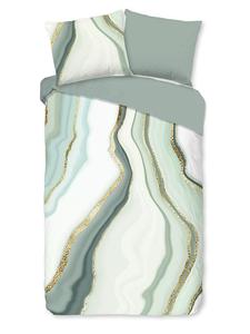 Комплект постельного белья Квинси мятного цвета Good Morning, 155x220 см