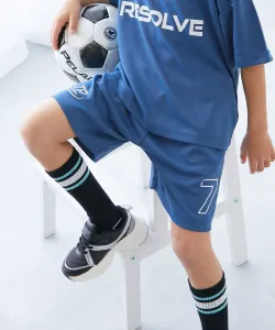 Быстросохнущие, гладкие и эластичные сетчатые спортивные шорты Devilabo Devirock, цвет 006-Number-Classic Blue