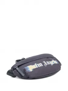 Сумка на пояс с размытым логотипом Palm Angels Kids, черный