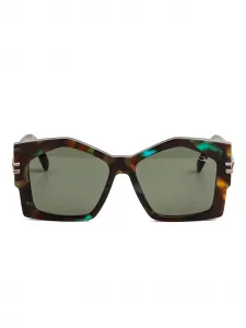 Солнцезащитные очки в геометричной оправе Cazal, коричневый